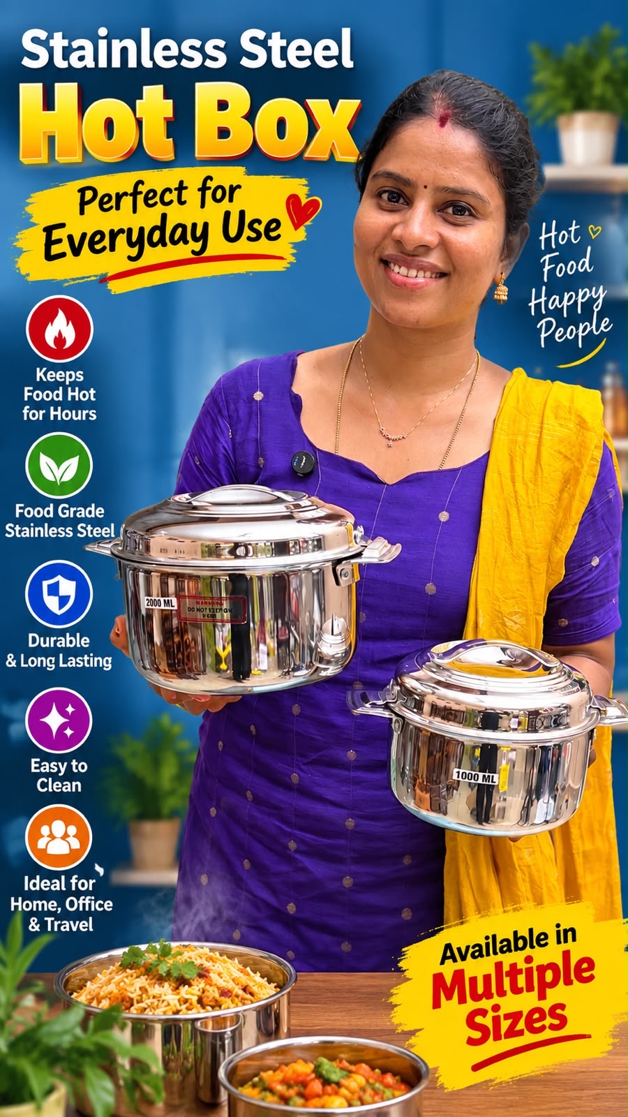Stainless Steel Hot Box – Everyday Kitchen Essential