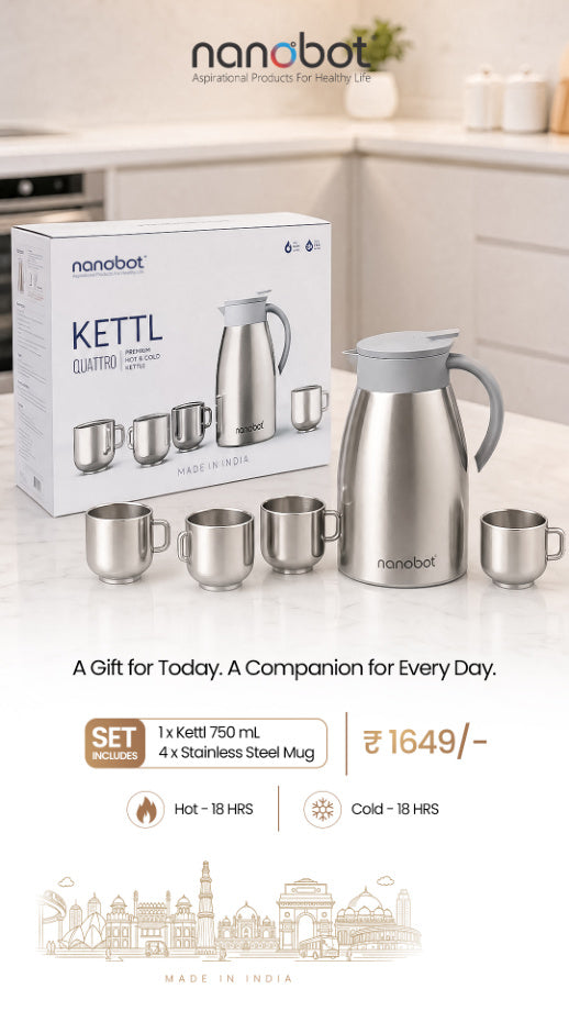 Nanobot Kettl Quattro – Premium Hot & Cold Kettle Set