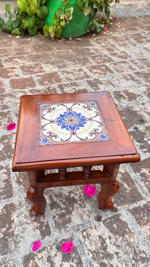 Athangudi Teak Wood Stool