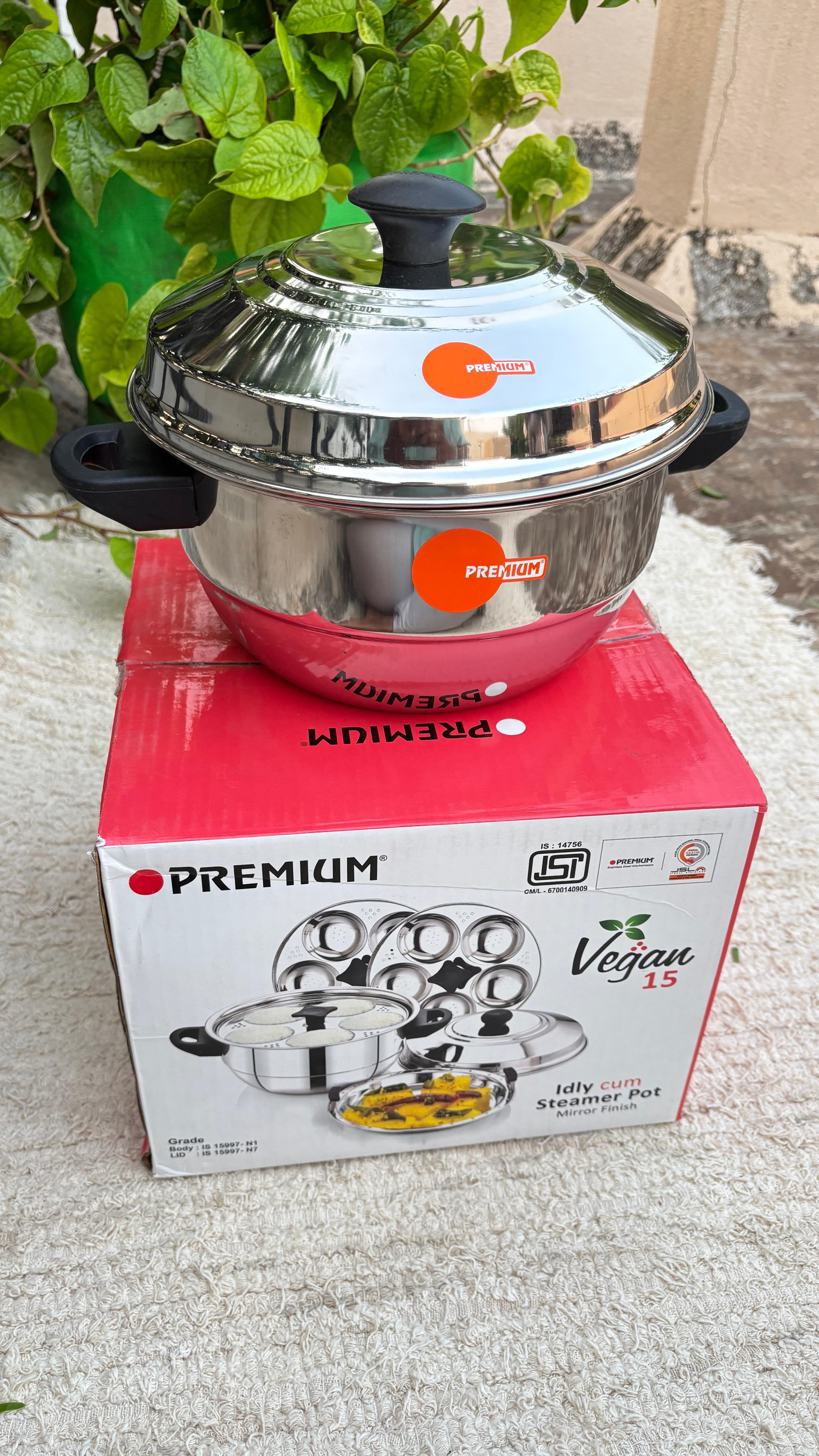 Vegan Idly Pot - Stainless Steel