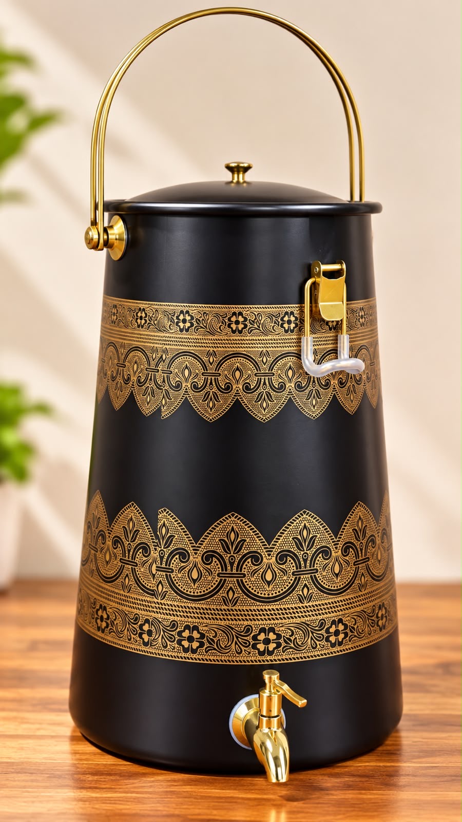 Luxe Black Conical Water Tank – 10 Litre