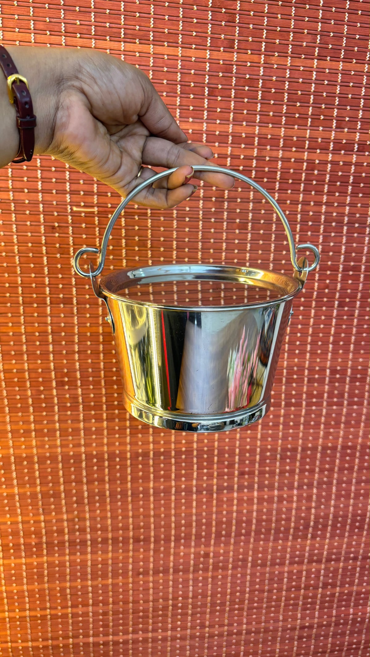 Mini Poovali with Lid – Premium Handmade Stainless Steel