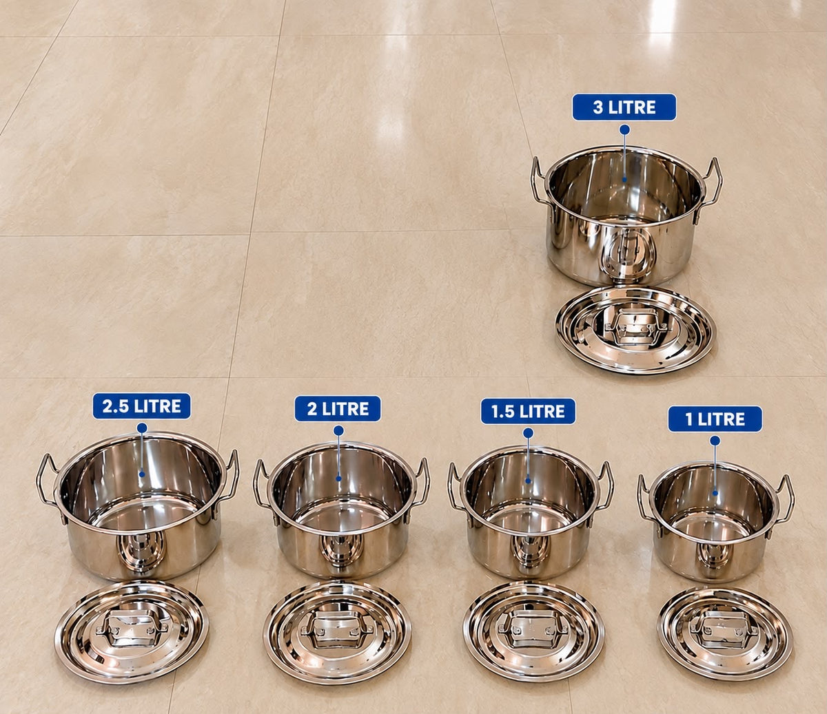 Karaikudi Stew Pan Set – 5Pcs