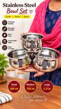 Stainless Steel Bowl Set – Premium Kitchen Essentials