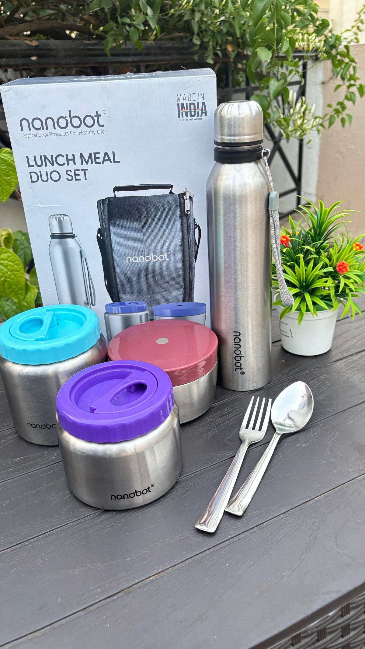 Nanobot Trio Vacuum Lunch Box Combo