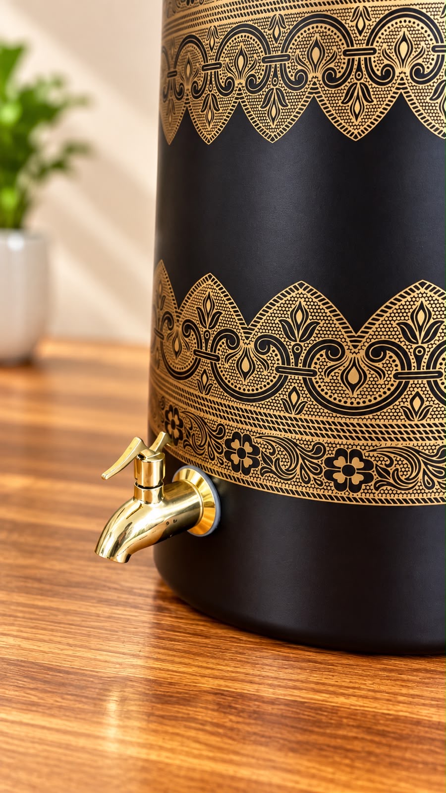 Luxe Black Conical Water Tank – 10 Litre