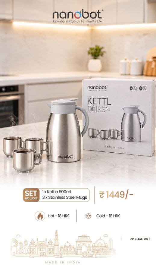 Nanobot Kettl Trio – Premium Hot & Cold Kettle Set