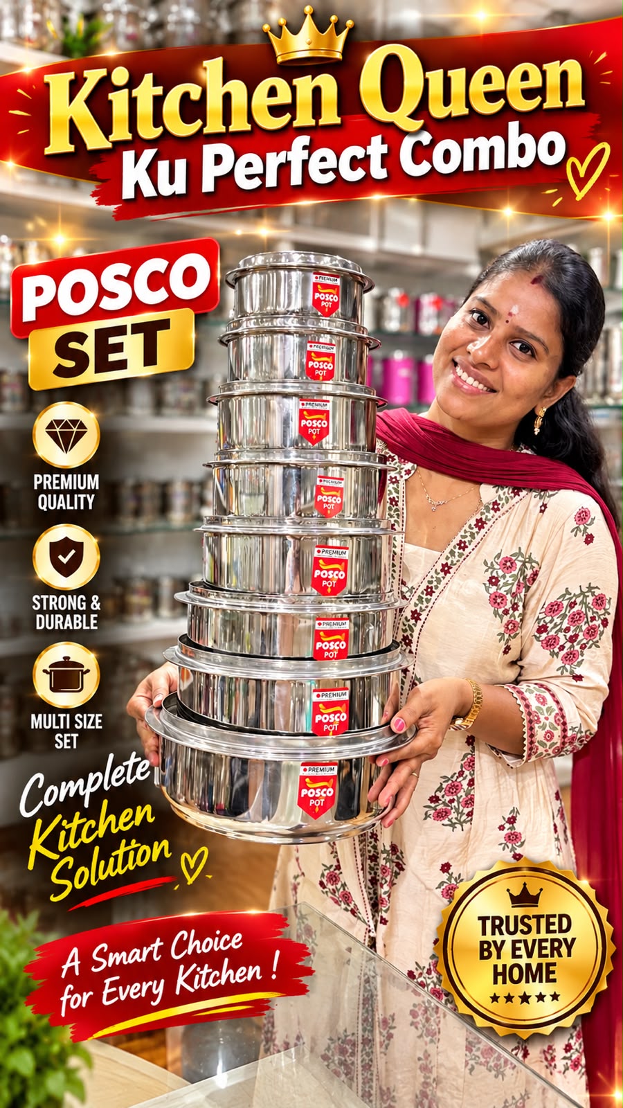 POSCO Premium Stainless Steel Pot