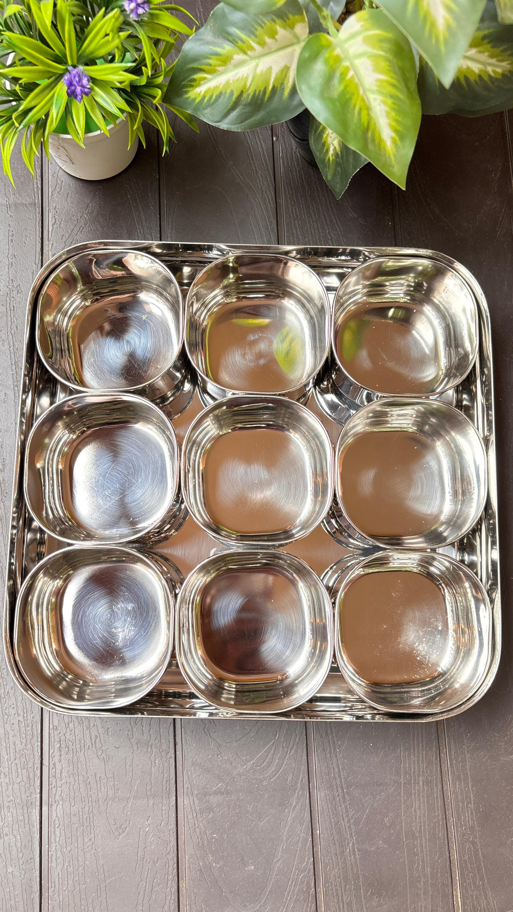 9-Container Transparent Masala Box