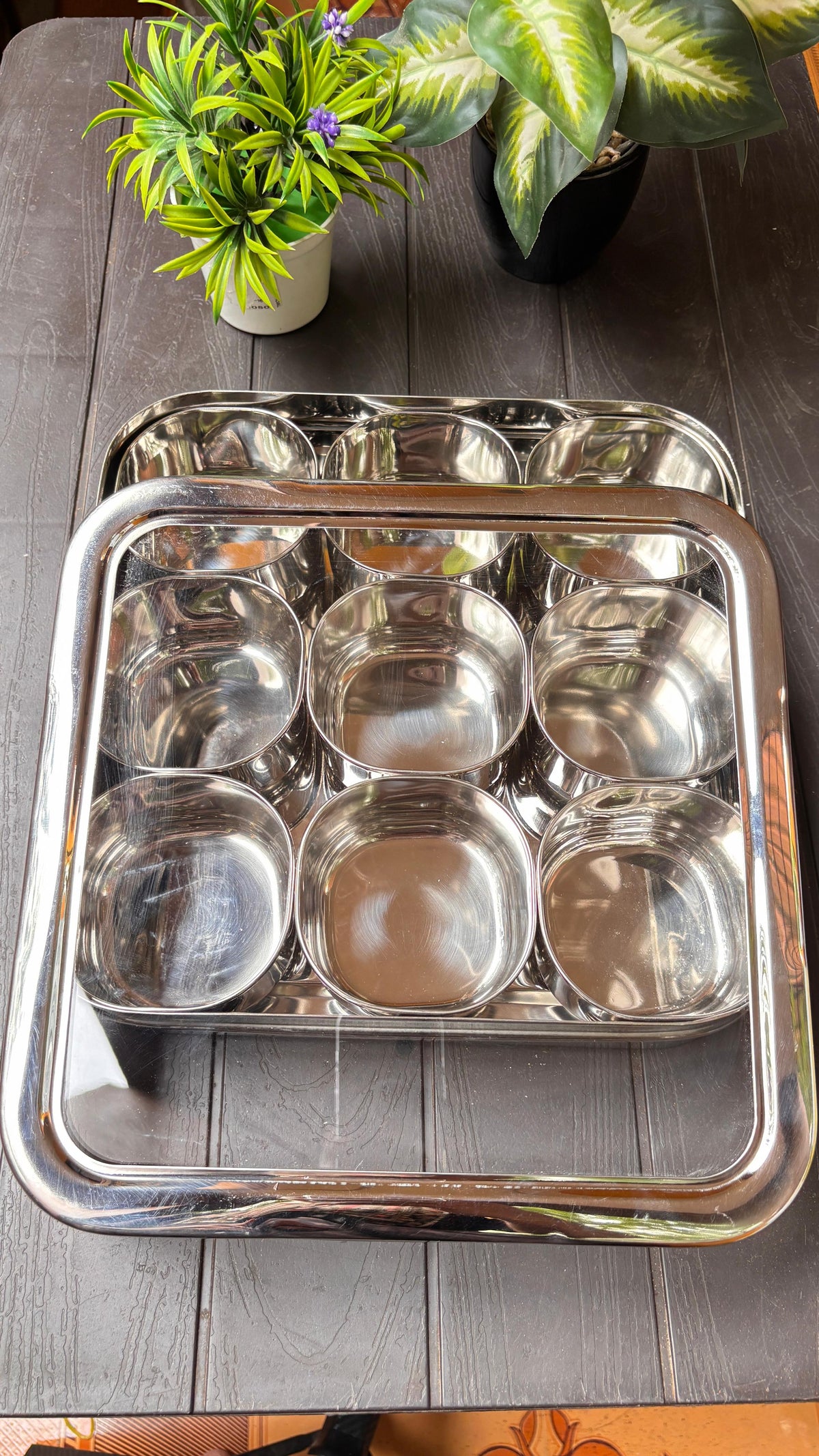 9-Container Transparent Masala Box