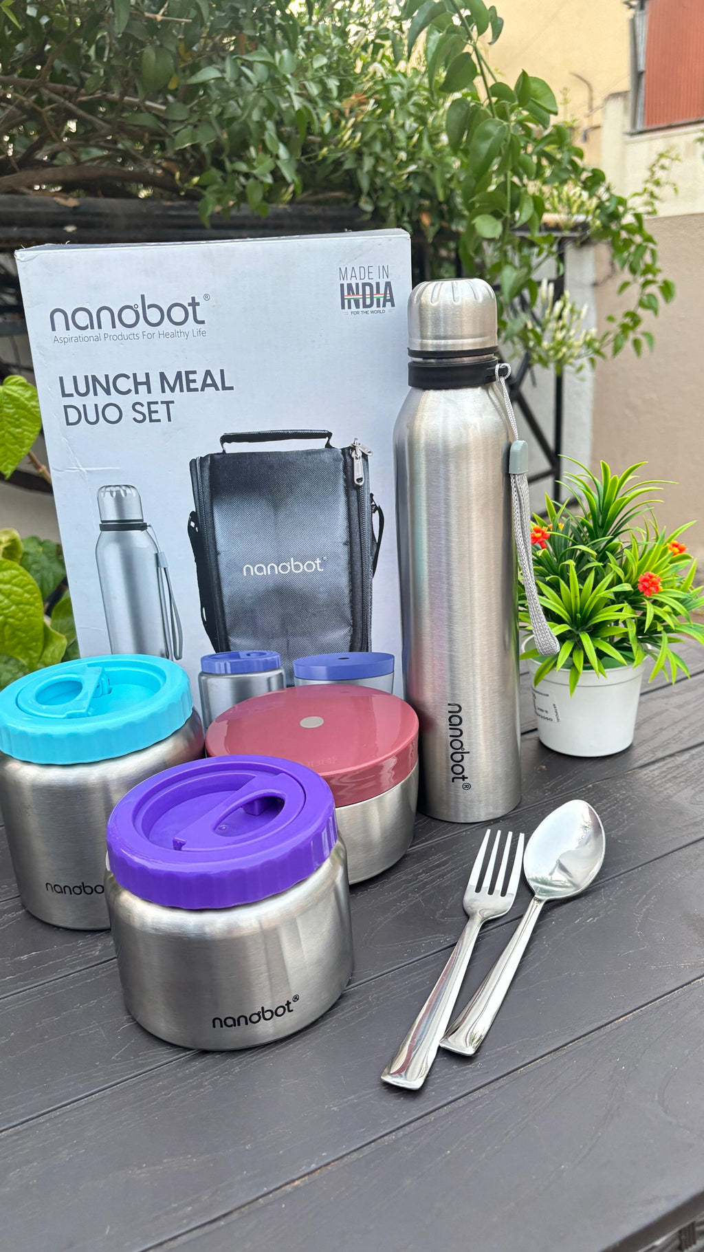 Nanobot Trio Vacuum Lunch Box Combo