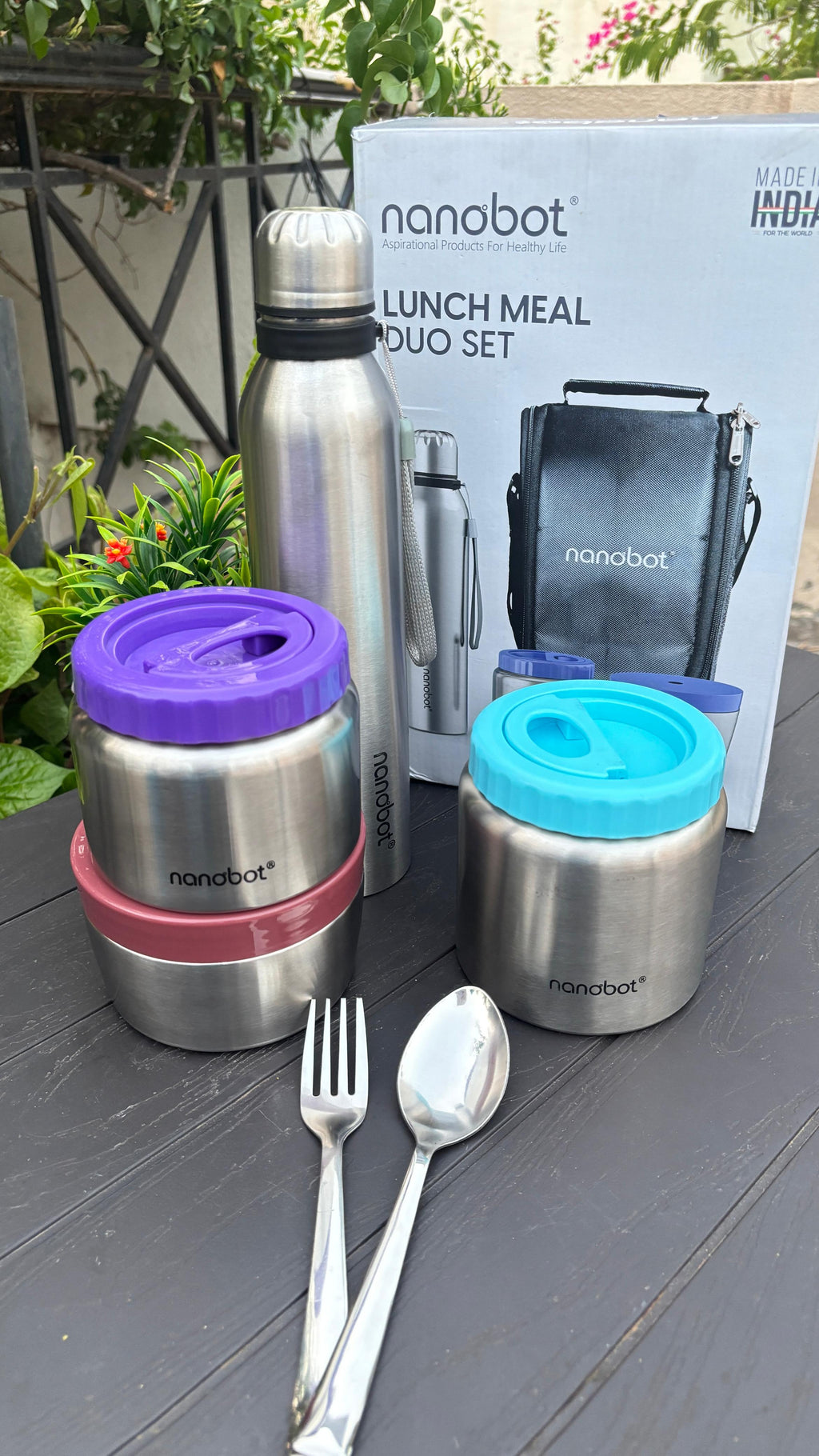 Nanobot Trio Vacuum Lunch Box Combo